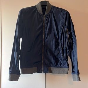 Vintage Bonobos mens bomber in small.First run! Navy with gray trim.Great shape!